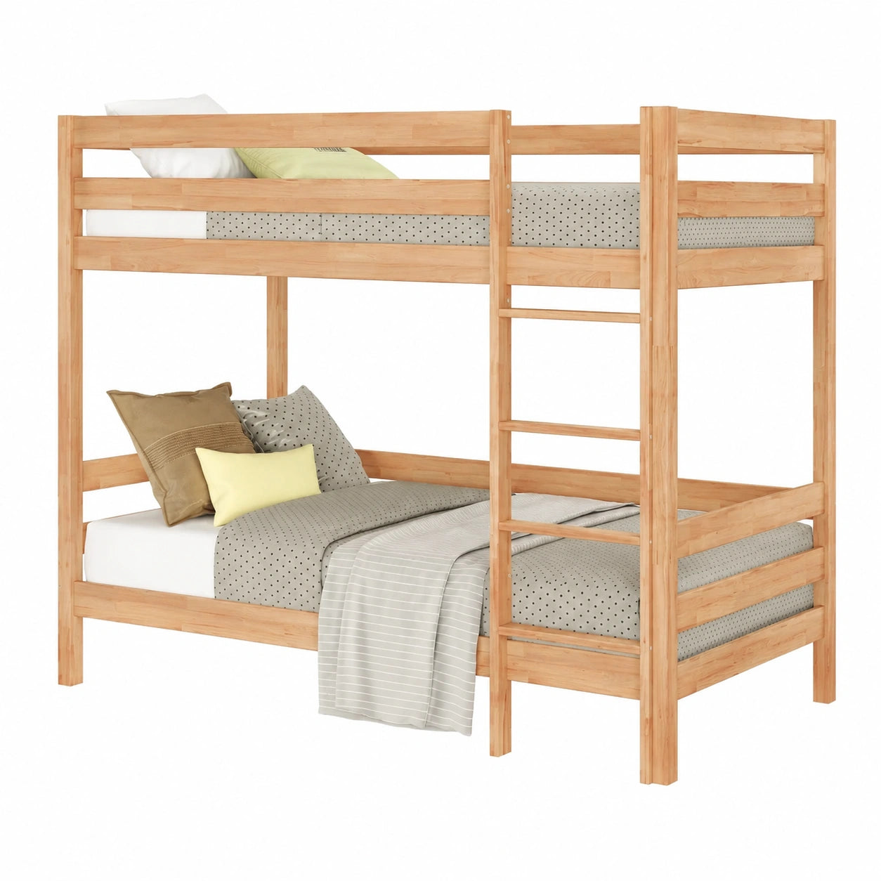 Massivholz Etagenbett Sydney für Kinder und Jugendliche, Buche, 90x200x160 cm - jervico